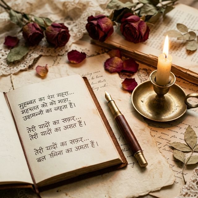 romantic shayari hindi