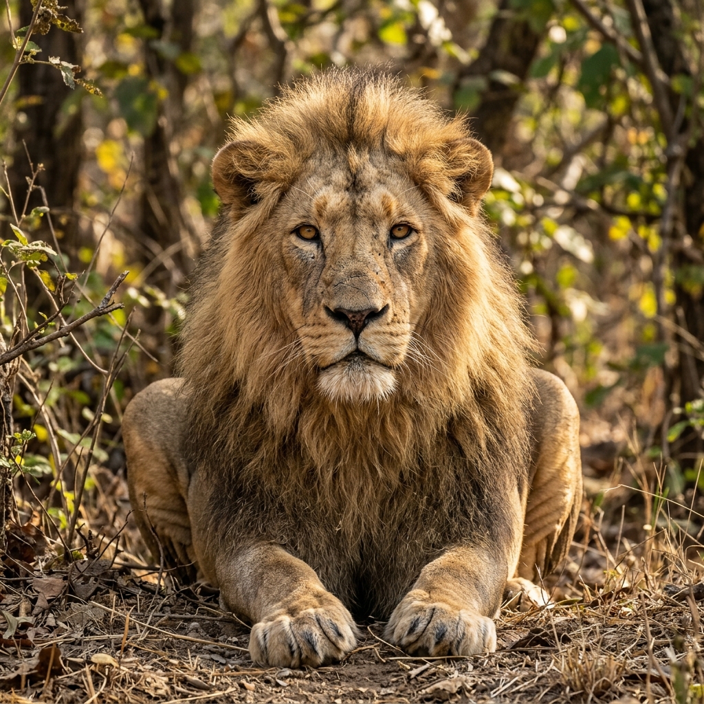 The Majestic Asiatic Lion in Sasan Gir